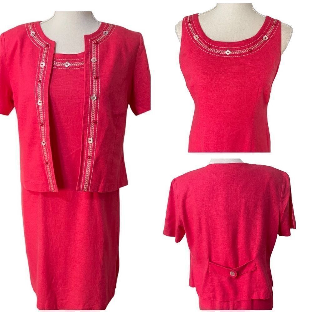 R&K Originals Petite Dress with Blazer Sz 6P